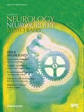 Journal of Neurology, Neurosurgery & Psychiatry: 85 (8)